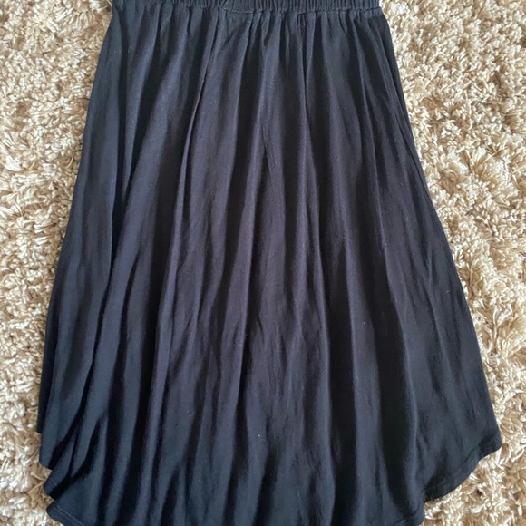 High low black cotton skirt, perfect for summer - Picture 2 of 2